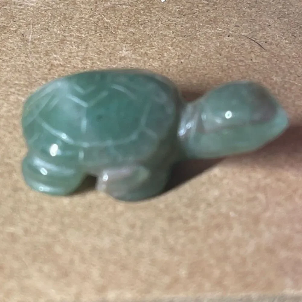 Nephrite Jade Miniature Turtle Canadian Figurine Green Mini Vintage Hand Carved